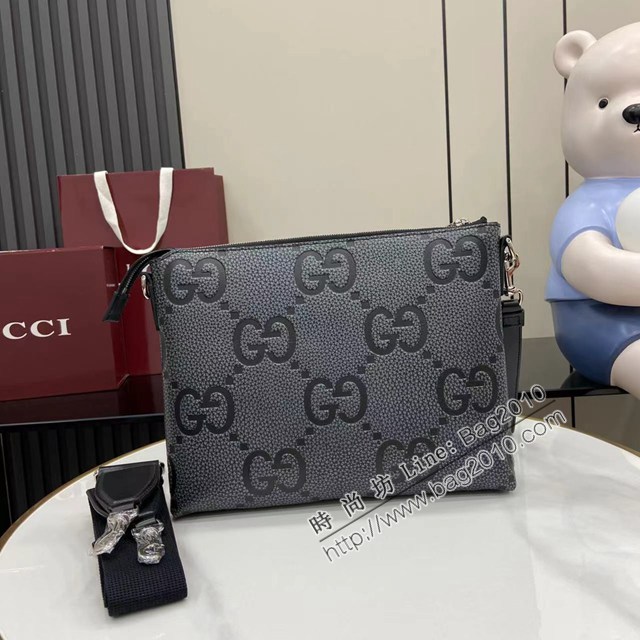 Gucci專櫃古馳2025早春系列最新款單肩斜挎包 jh2642型號：696009